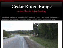 Tablet Screenshot of cedarridgerange.com